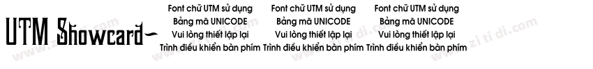 UTM Showcard字体转换